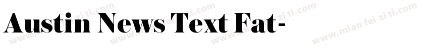 Austin News Text Fat字体转换